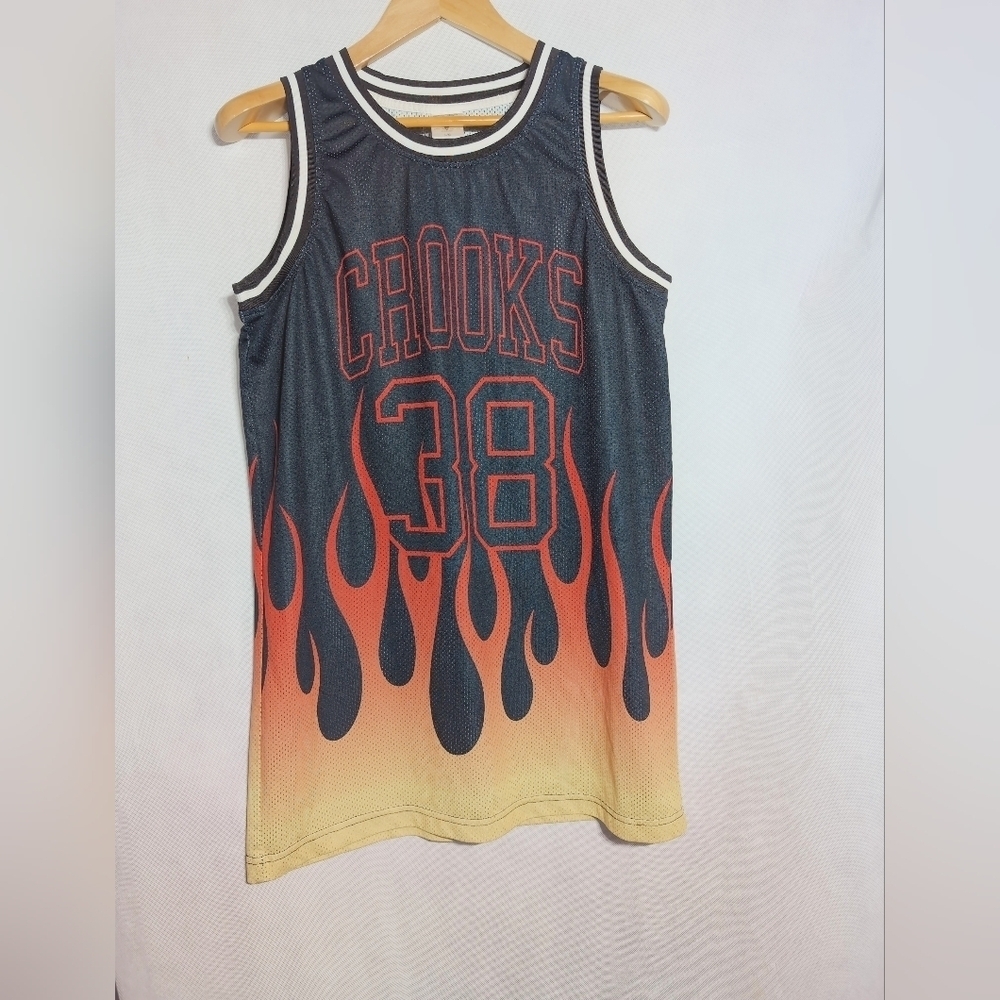 Crooks And Castles 38 Flame Graphic Tank Top Jersey